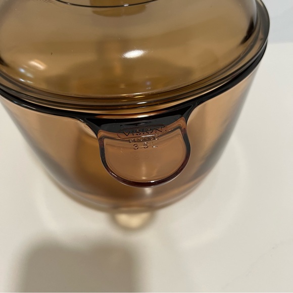 Visions 3.5L Amber Kitchen Cookware Stock Pot w/ Lid - Picture 4 of 16